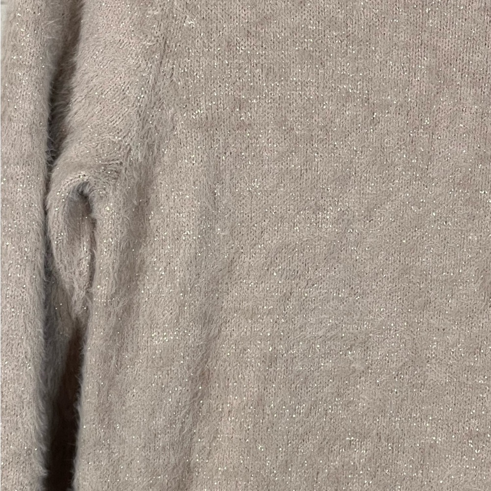NWT Anthropologie The Thea Twofer Eyelash Sweater Dress Neutral Beige - Picture 4 of 8